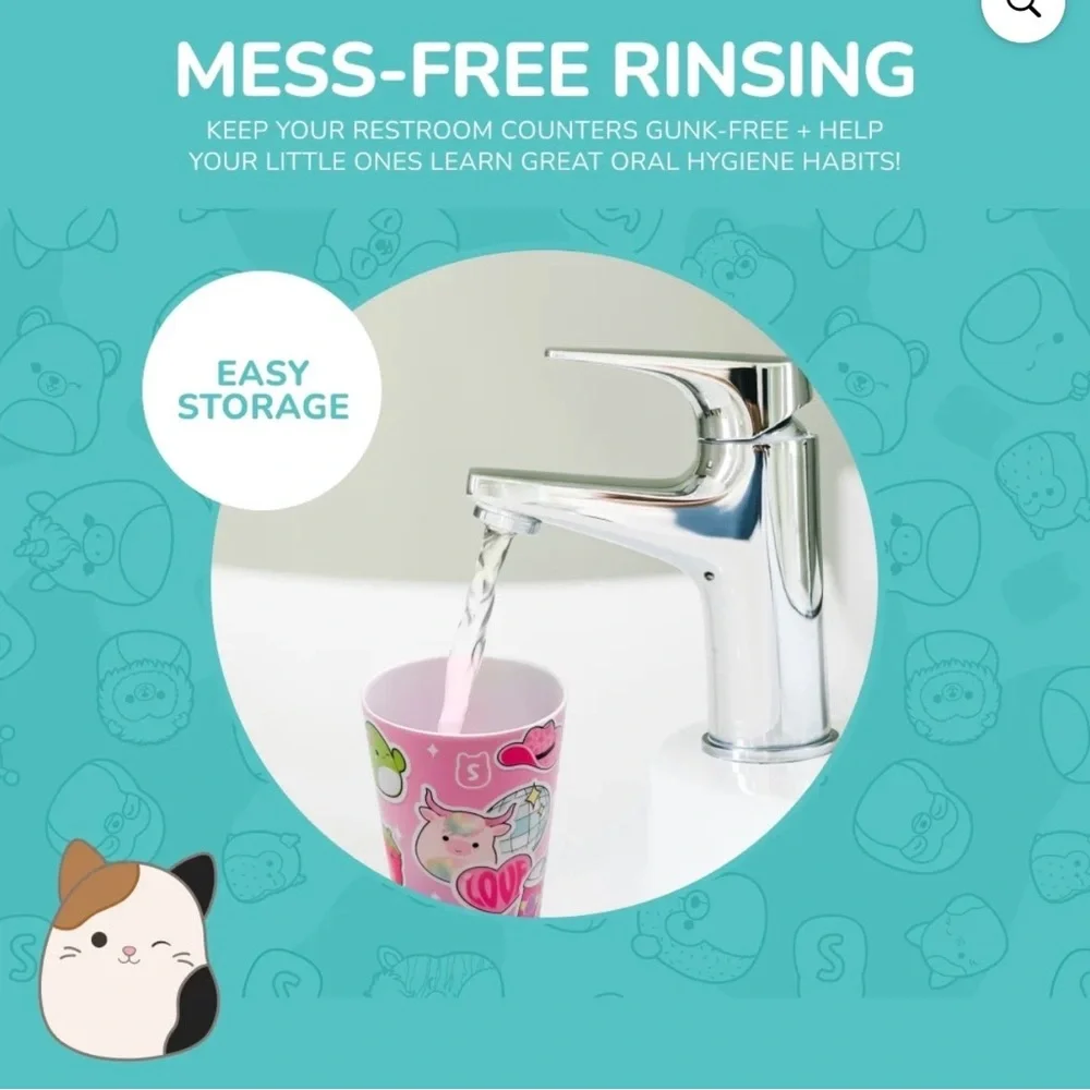 Squishmallows Sonic Powered Toothbrush Set for Kids